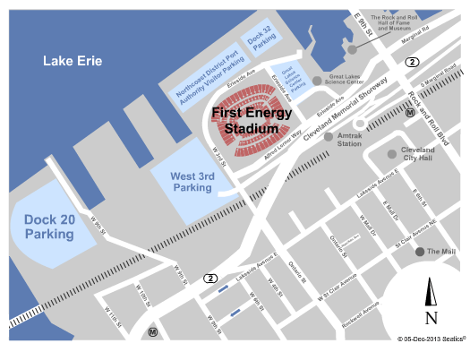 FirstEnergy Stadium - Reading Parking Seating Chart
